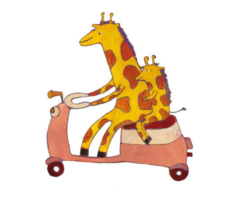 Giraffe from "Schnorchelnde Schafe" (Kunstanstifter Verlag)