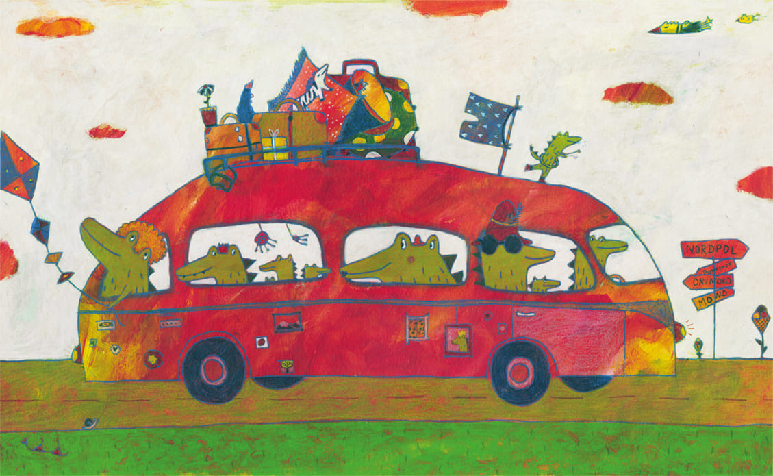 Krokodiles from "Schnorchelnde Schafe" (Kunstanstifter Verlag)