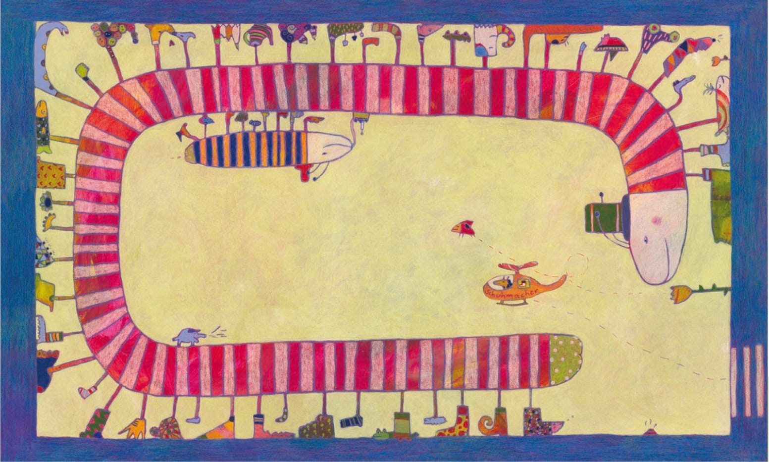 Centipede from "Schnorchelnde Schafe" (Kunstanstifter Verlag)