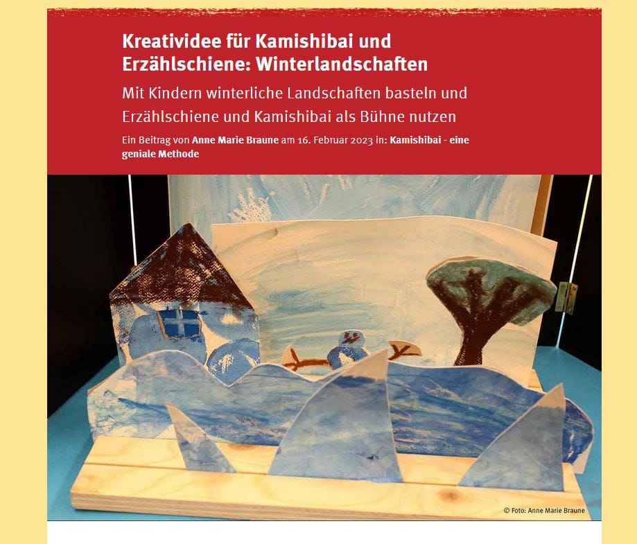 Article: Creative idea for kamishibai and story rail: Winter landscapes